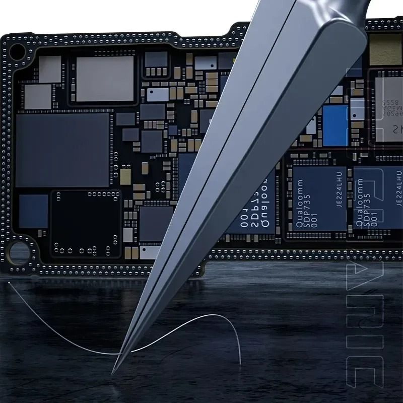 Precision Stainless Steel Tweezers for Chip Work and Wire Clamping