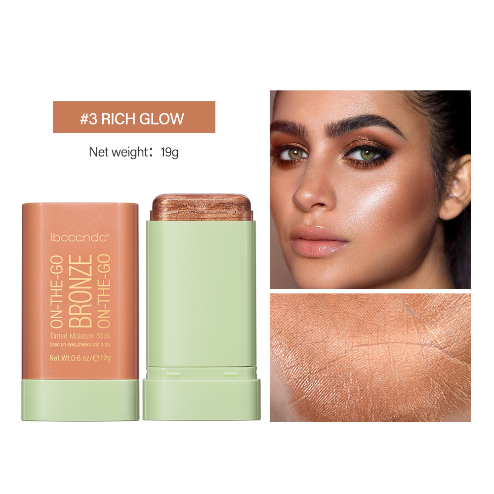 High Gloss Stick Face Brightening, Rotary Small Gold Tube Concealer, Pearl Gloss Dressing Stick
