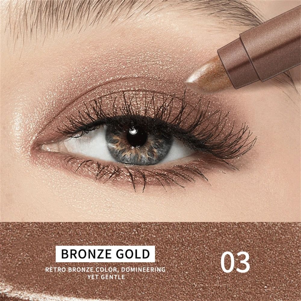 GlowDuo Double Head Waterproof Eyeshadow Stick Shimmer Glitter Crayon