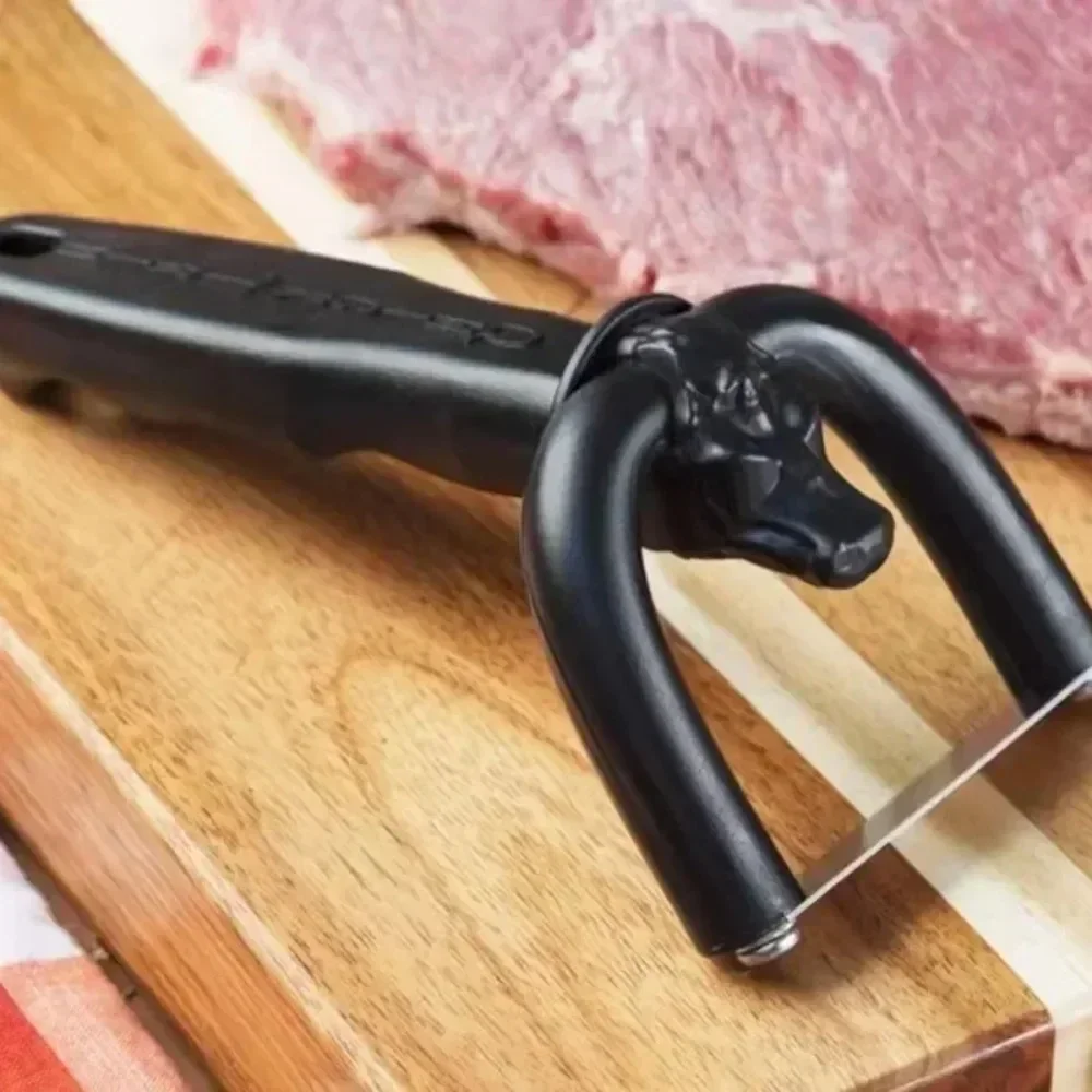 Professional Handheld Beef and Pork Slicer Precision Meat Fat Trimmer for Cooking, Barbecue & Kitchen Use
