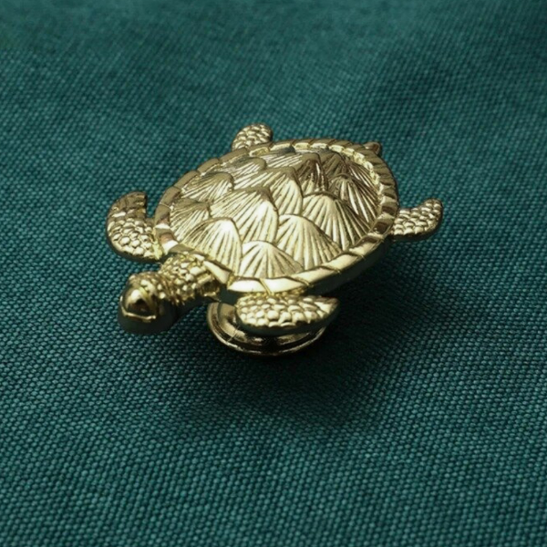 Copper Turtle Cabinet Knobs for Drawers Dressers and Coastal Decor