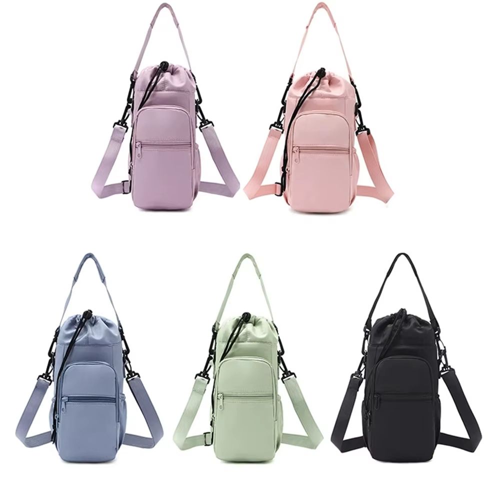 Insulated Crossbody Water Bottle Sling Bag with Phone Pocket