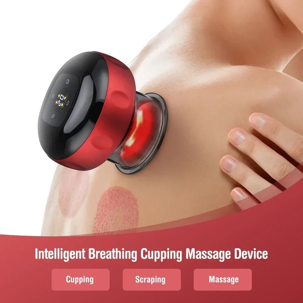 Smart Electric Heated Cupping Massager for Body Back Neck and Arms