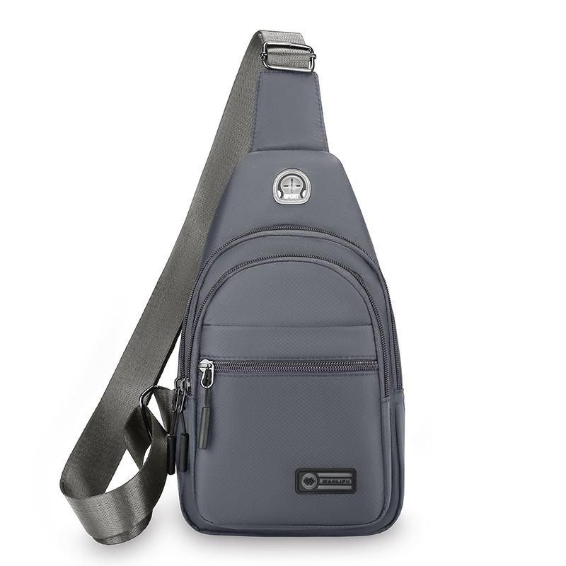 Lightweight messenger bag, adjustable shoulder strap, zipper closure, daily use, can also be used as chest bag