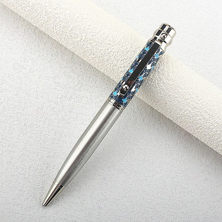 ExecutivePro Luxury Rollerball Pen Metal Business Writing Pen Blue Ink Office Gift Pen