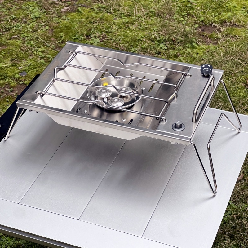 High-Power Camping Gas Stove Flat IGT Burner Outdoor Kitchen