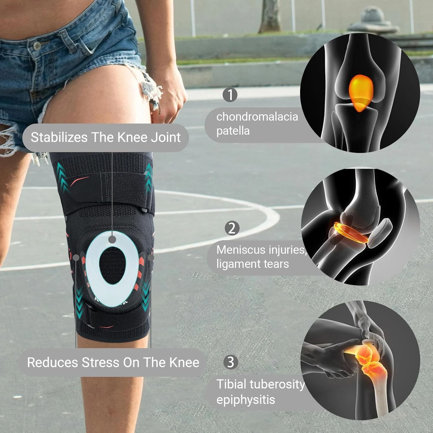 High Stability Dual Pivot Hinged Joint Support