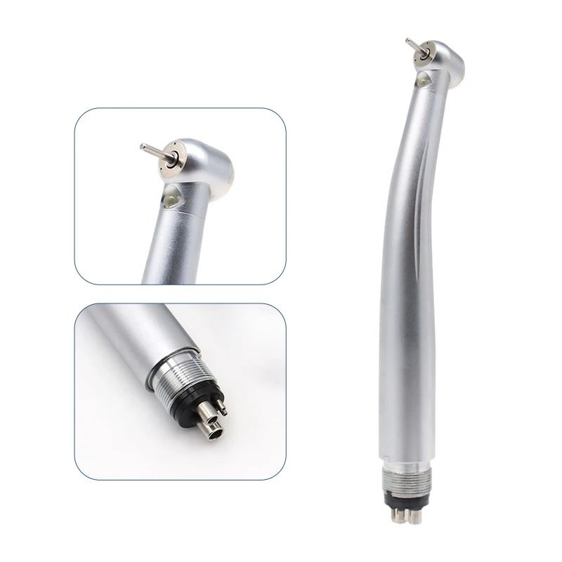 LED Dental High Speed Handpiece With Ceramic Bearing And Air Turbine Design