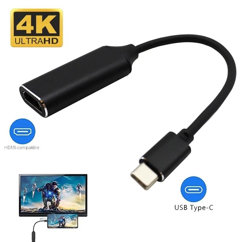 USB Type C to HDMI Cable 4K Converter Adapter for MacBook Laptop Projector and Phone