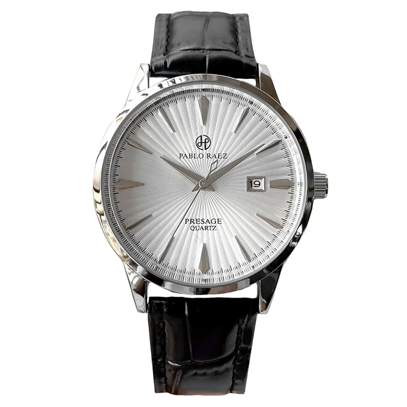 Waterproof Calendar Leather Strap Men Watch, Business Watches Quartz Wristwatches, Elegant Daily Timepiece