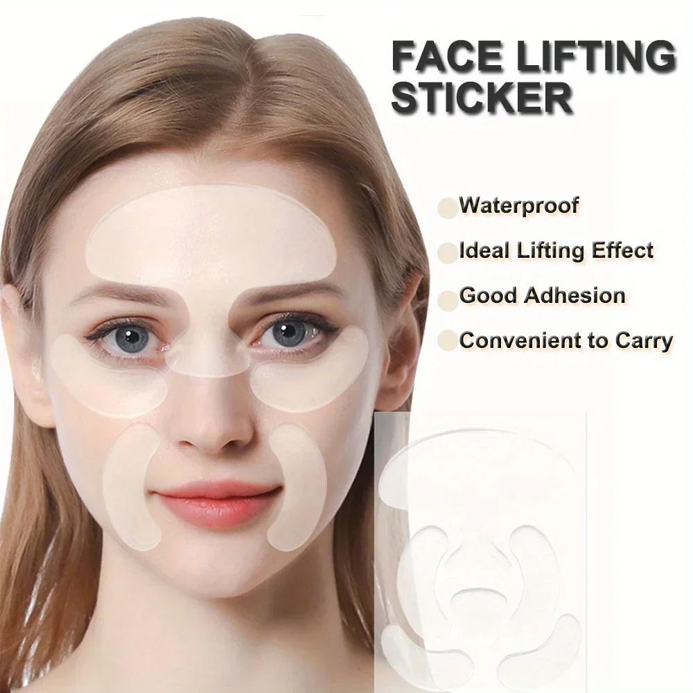 Reusable Silicone Anti Wrinkle Face and Neck Pads Set of 6