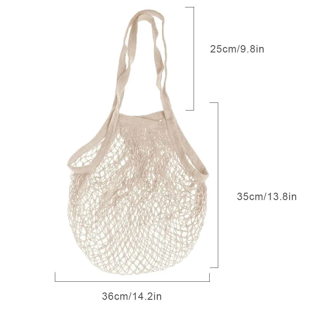 Eco Friendly Cotton Mesh Produce Bags Reusable Grocery Tote Set