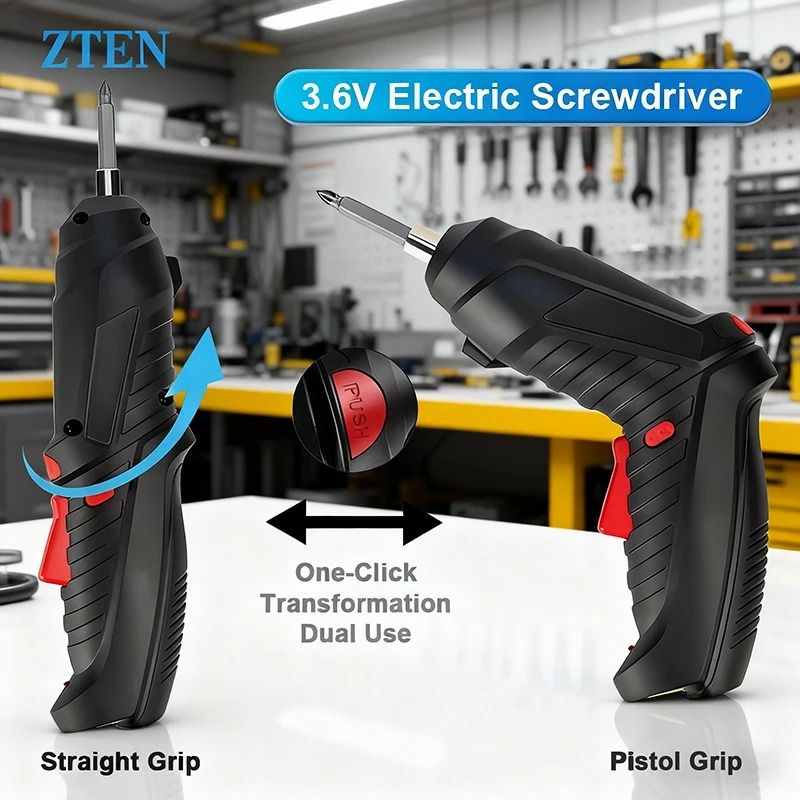 47PCS Cordless Electric Screwdriver Set Rechargeable Mini Hand Drill