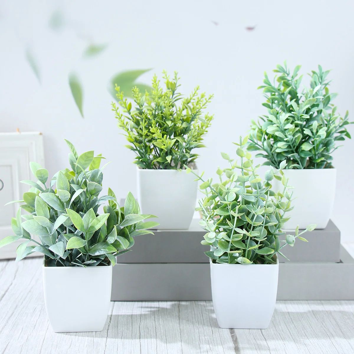 Artificial Bonsai Grass Plant Pot – Realistic Mini Greenery for Home & Event Decor