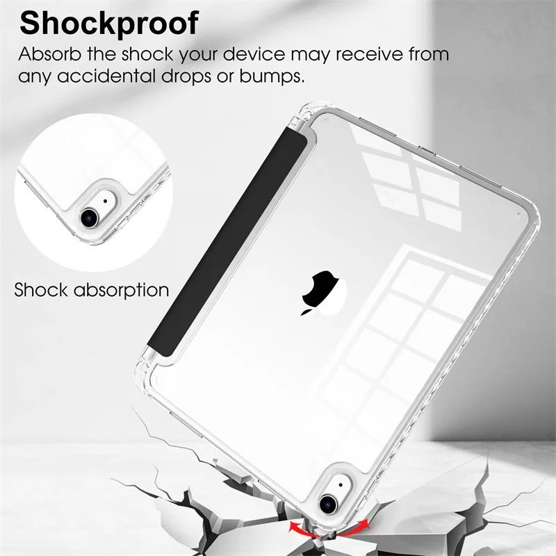 Magnetic iPad Case with Pencil Holder and Multi-Model Compatibility