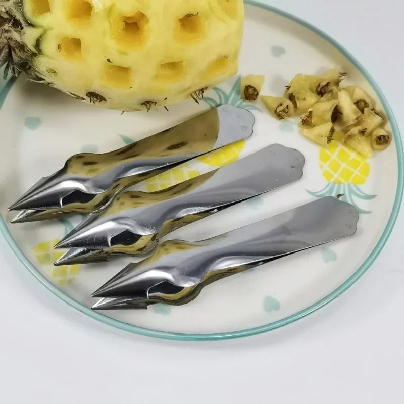 Stainless Steel Pineapple Slicer & Seed Remover Clip – Kitchen Tool