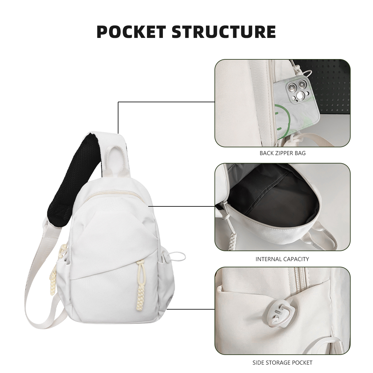 Mens and Womens Ultra Lightweight Shoulder Crossbody Chest Bag Stylish and Practical