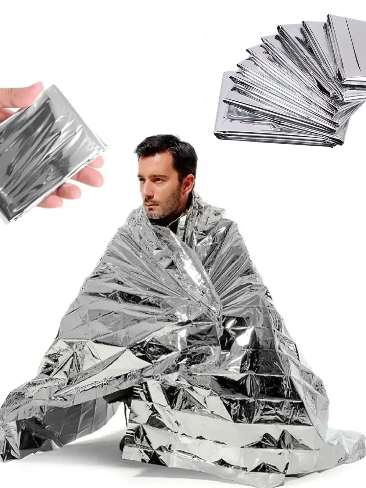 Aluminum Foil Emergency Life Blanket