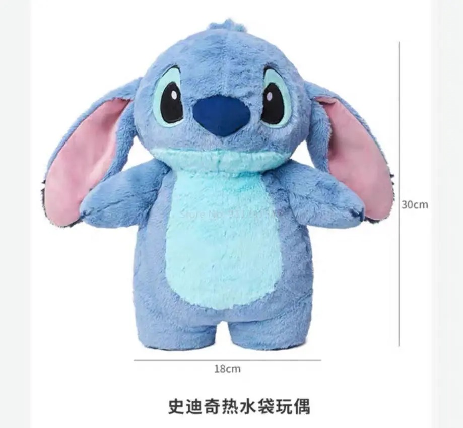 Disney Anime Hobby Stitch Winter Extra Large Plush Hot Water Bottle Women's Home