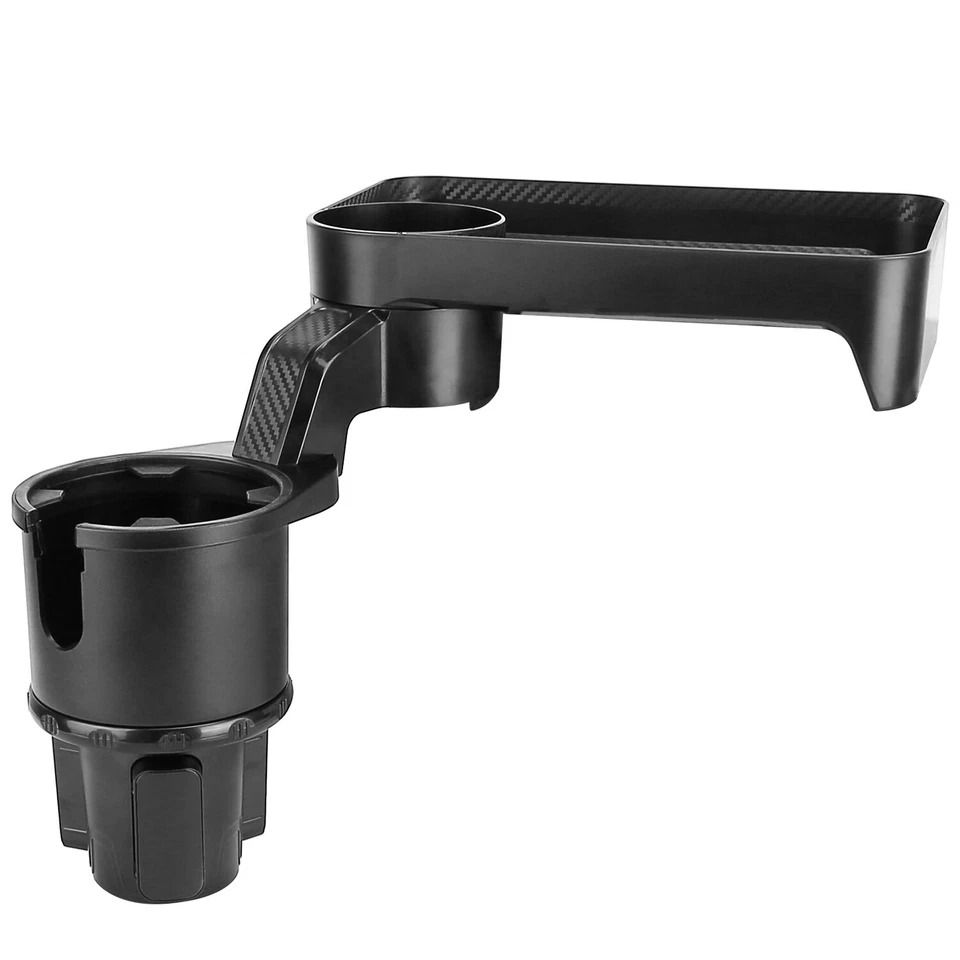 Rotating Car Travel Cup Holder, Coffee Mount Expander, Portable Food Tray