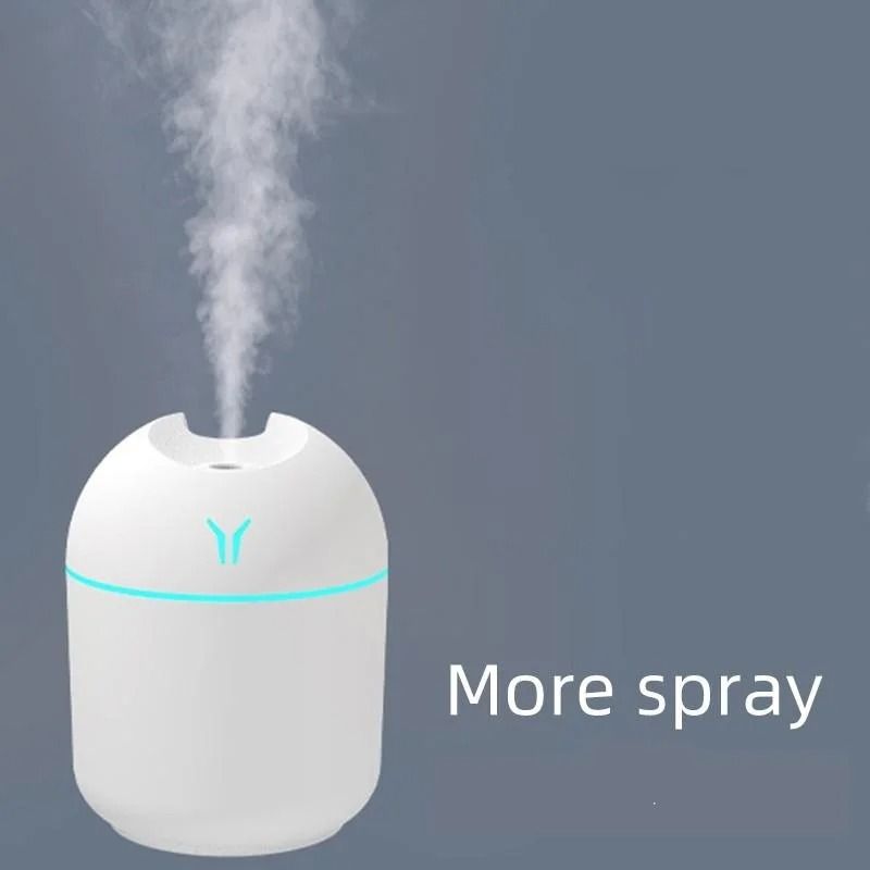 250ml USB Mini Air Humidifier – Ultrasonic Essential Oil Diffuser with LED Light