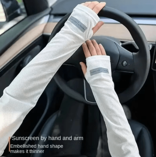 Oversized UV Protection Cooling Arm Sleeves – Breathable Summer Outdoor Sun Guards
