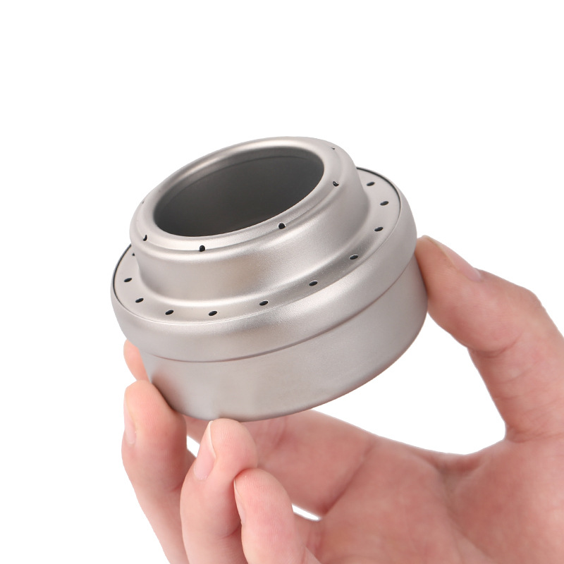 Ultralight Titanium Camping Stove Portable Alcohol Burner