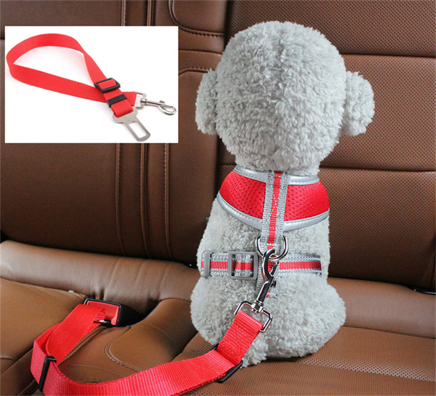 Adjustable Pet Cat Dog Car Seat Belt, Universal Safety Buckle, Adjustable Safety Rope, Dog Car Seat Belts Accessories