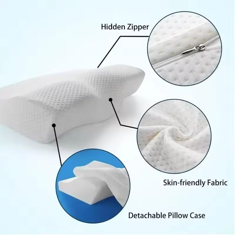 Orthopedic Memory Foam Cervical Pillow Neck Support Butterfly Shape