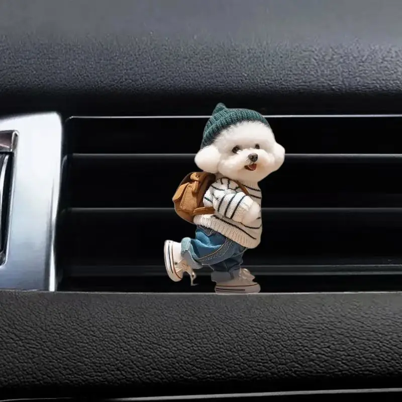 Cute cat acrylic car aromatherapy, long-lasting fragrance vent clip