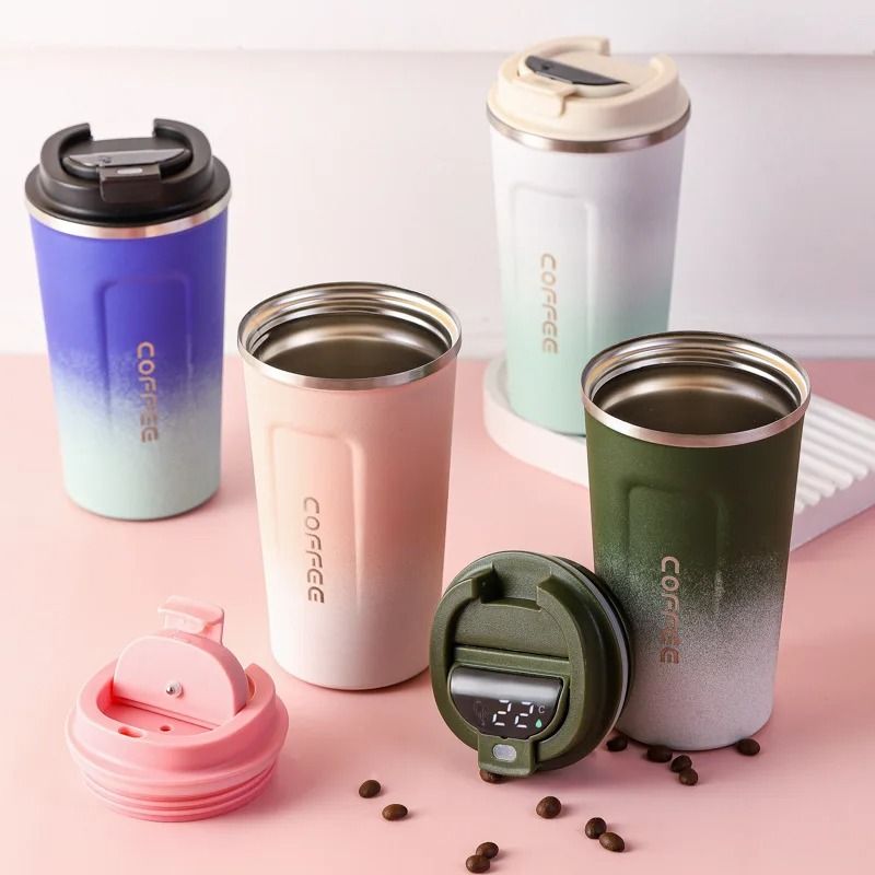 Smart Stainless Steel Tumbler with Temperature Display