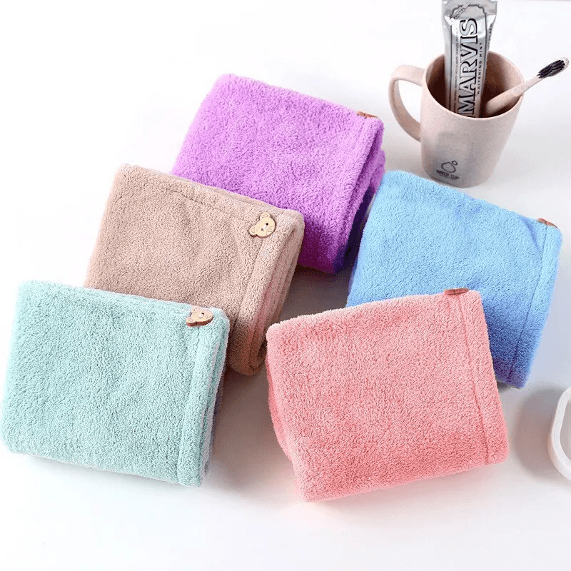 Microfiber Hair Towel Fast Drying Hair Wrap for Women