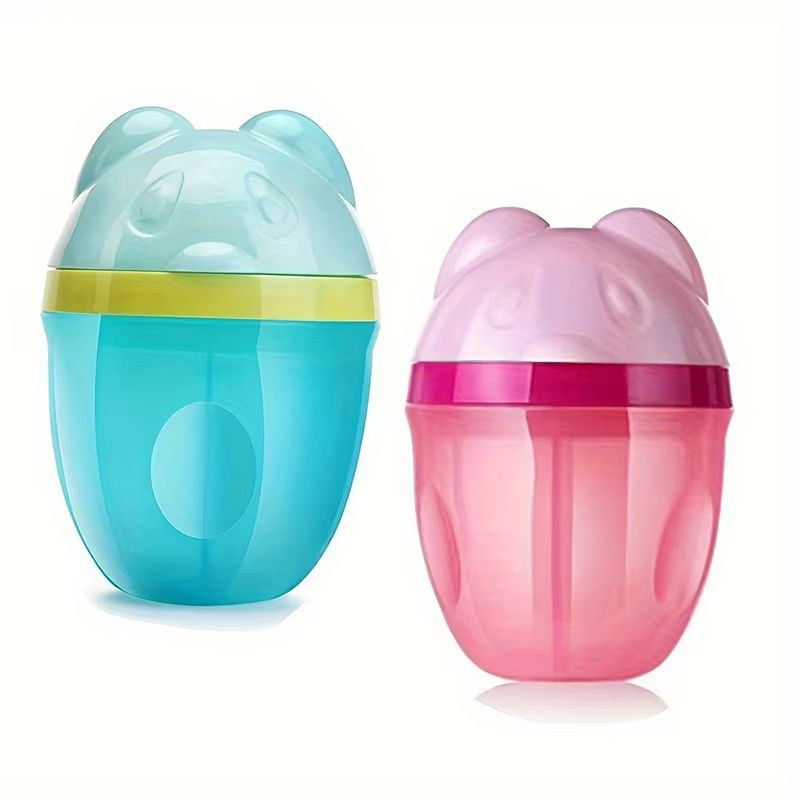 Rotating 3-Compartment Baby Formula Dispenser Travel Snack Container
