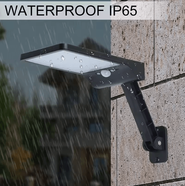 48-LED 800LM Solar Motion Sensor Wall Light IP65 Waterproof Outdoor Solar Lamp with Remote Control