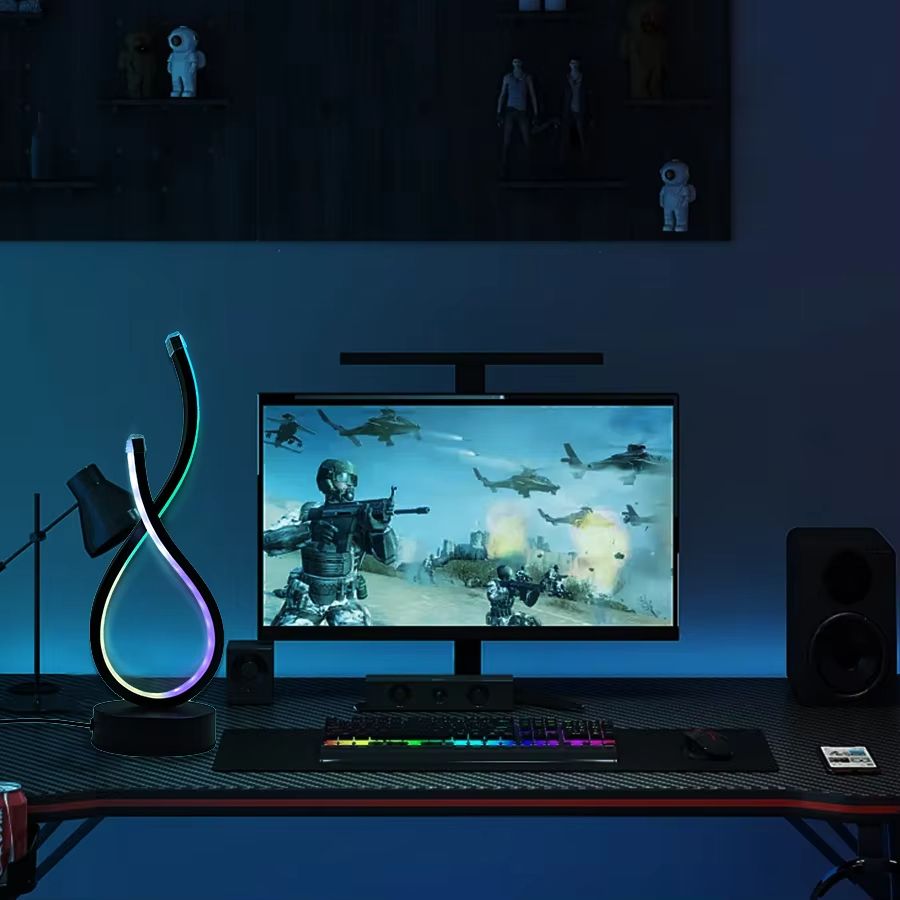 Modern USB-Powered LED Desk Lamp with Adjustable Lighting & Touch Button Control