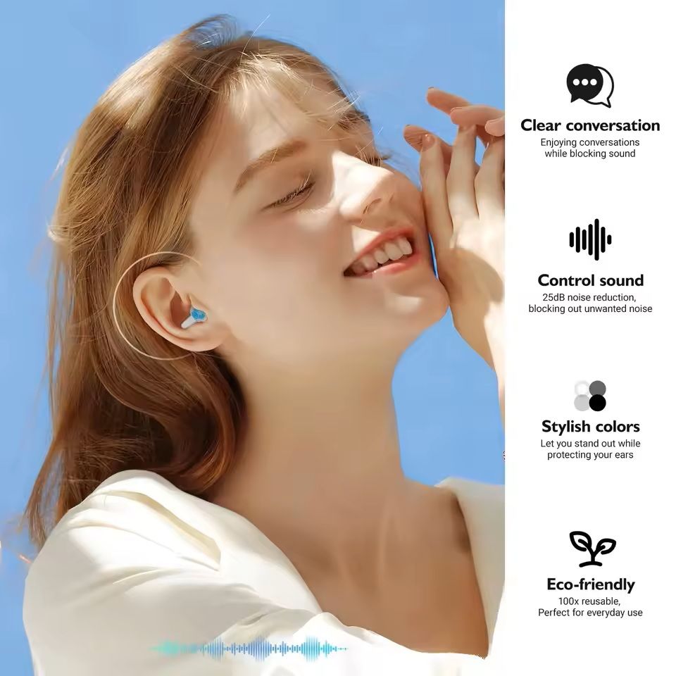 High Fidelity Ear Plugs For Concerts With Noise Reduction And Carrying Case