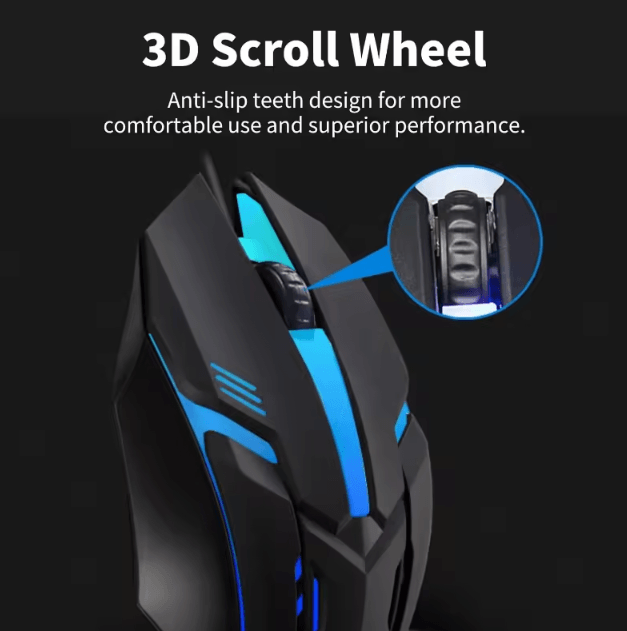 USB Wired Mouse RGB Colorful Mouse 1600 DPI Gaming Mouse Optical Wired Mouse Mice Ergonomic Mouse for PC Computer Lapto