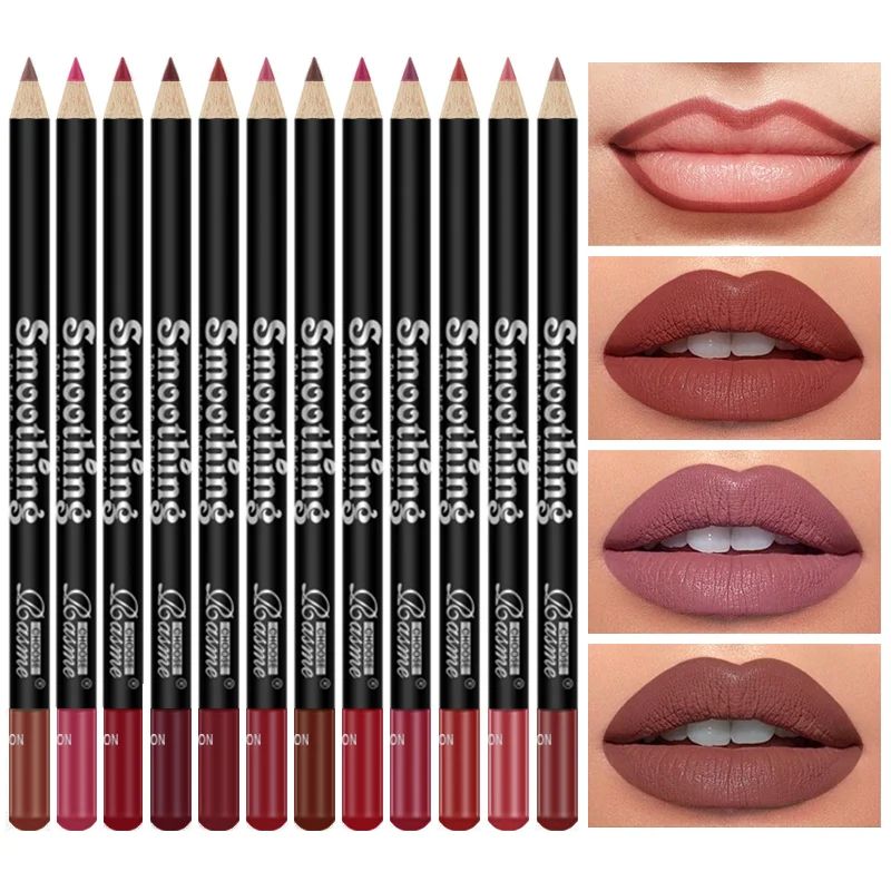 Lipstick and Lip Liner Set, Long-Lasting Matte Lip Gloss Kit for Women – Perfect Valentine's Day Gift