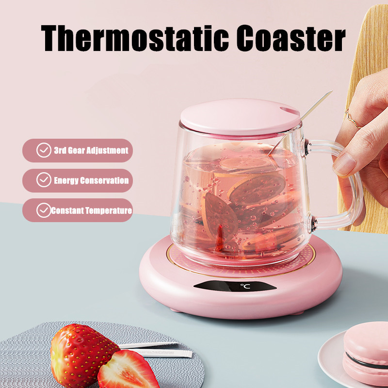 USB Thermostatic Heating Coaster Adjustable Speed Heating, Constant Temperature