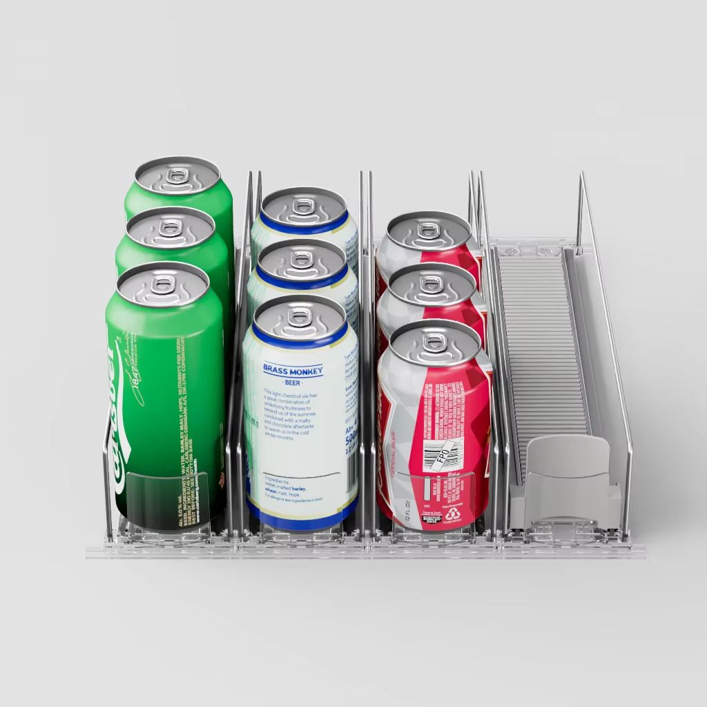 Automatic Beverage Pusher Glide Refrigerator Drink Organizer
