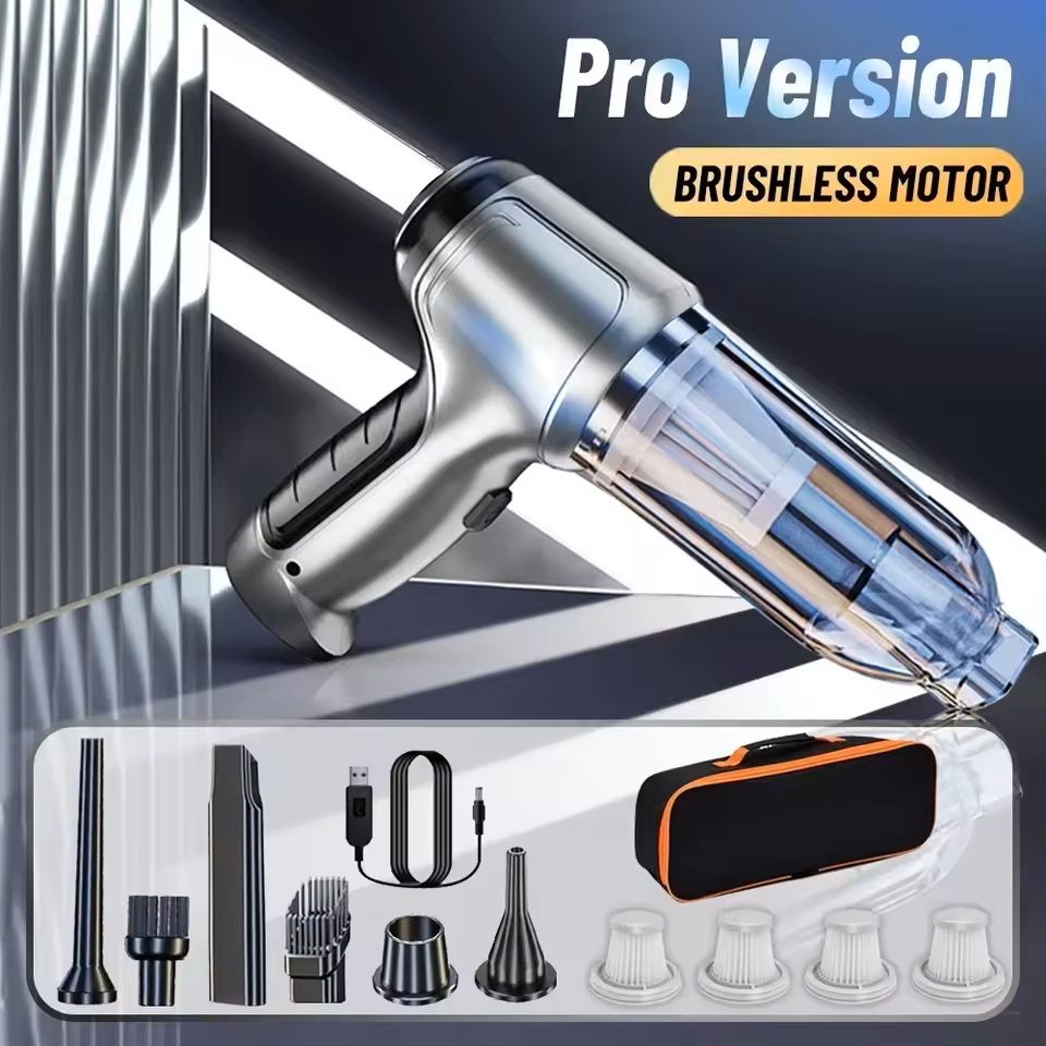 Wireless Car Vacuum Cleaner with Powerful Suction