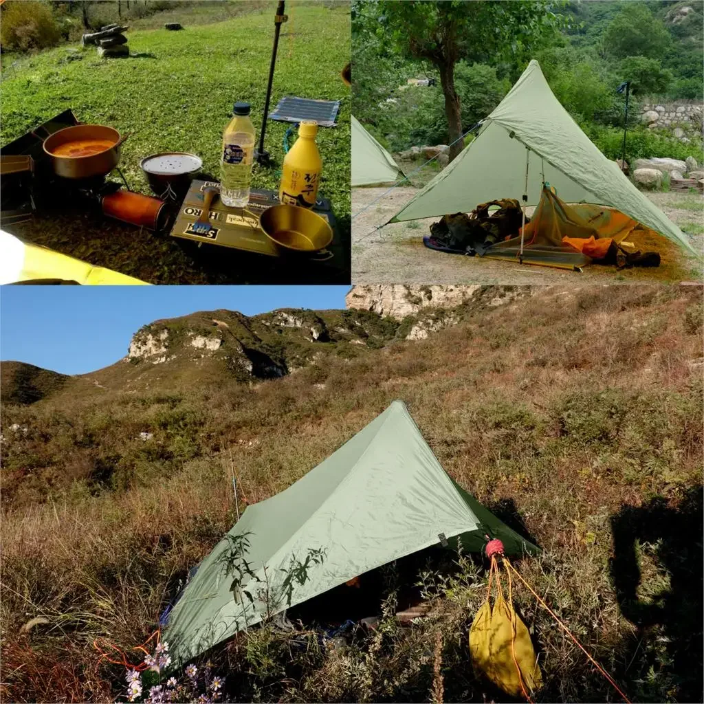 Ultralight Camping Tarp Waterproof Rain Fly Silnylon Backpacking Shelter