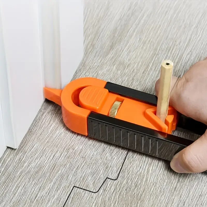 Adjustable Profile Scribing Ruler with Lock Precision Woodworking Contour Gauge Duplicator