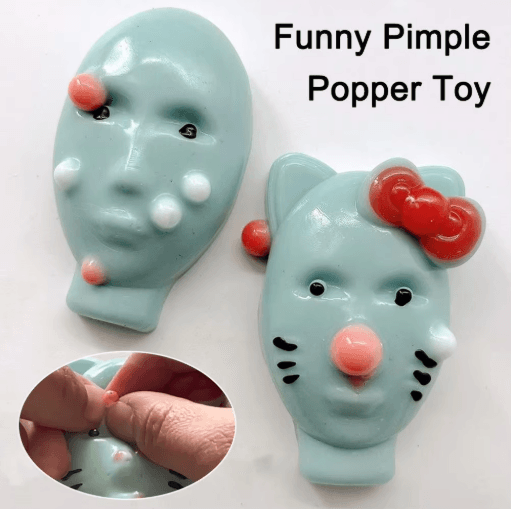 Reusable Pimple Popper Stress Relief Toy Funny Acne Decompression Fidget Gift Set