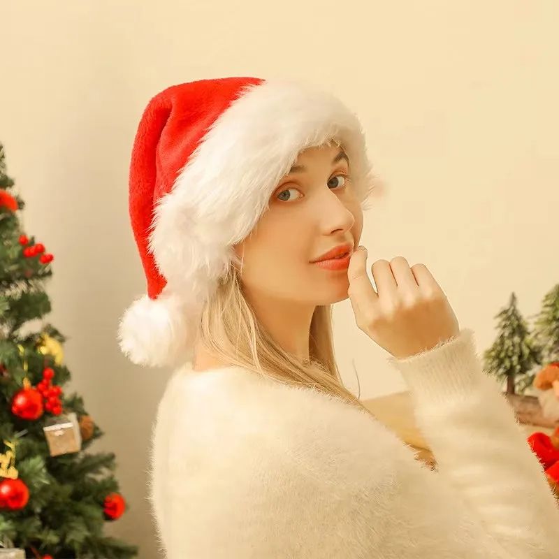 Long Plush Santa Christmas Hat