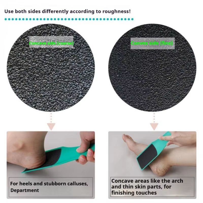 Double Sided Curved Foot Scrubber Board Callus Remover and Dead Skin Removal Foot Scraper Tool