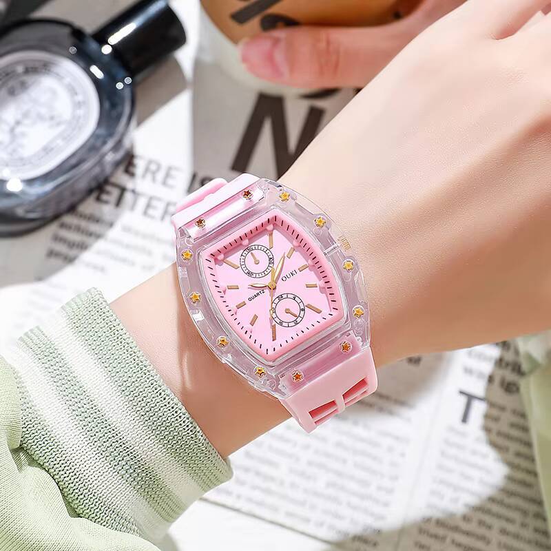 Fashion Women's Quartz Watch with Casual Silicone Strap Perfect Gift for Girls