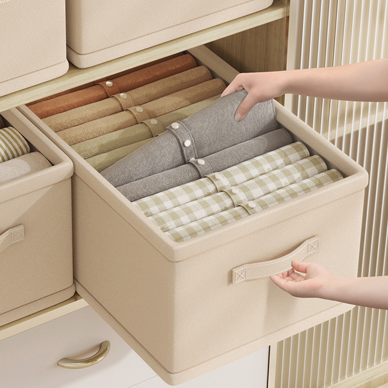 Trousers Clothes Organizer Storage Box Underwear Bra Socks Wardrobe Compartment Box for Jeans