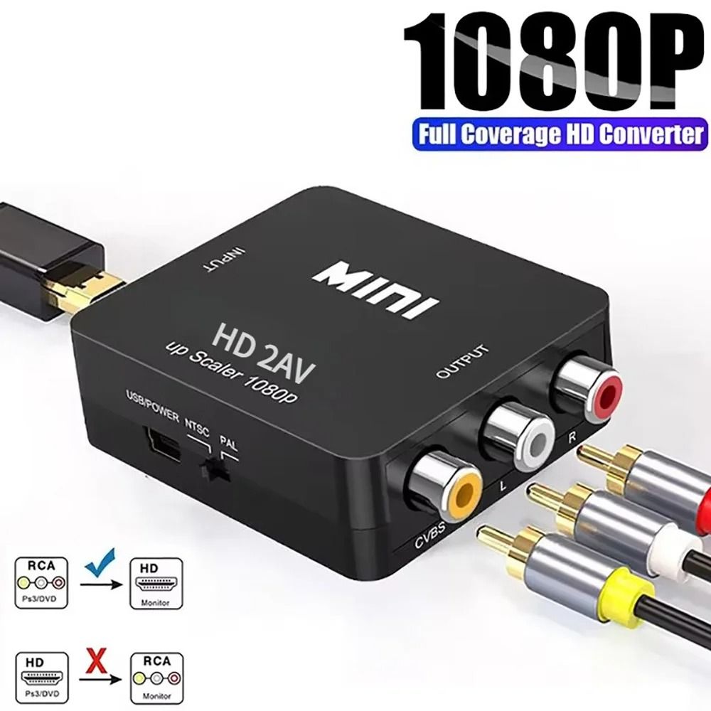 Professional RCA to HDMI Composite Video Converter