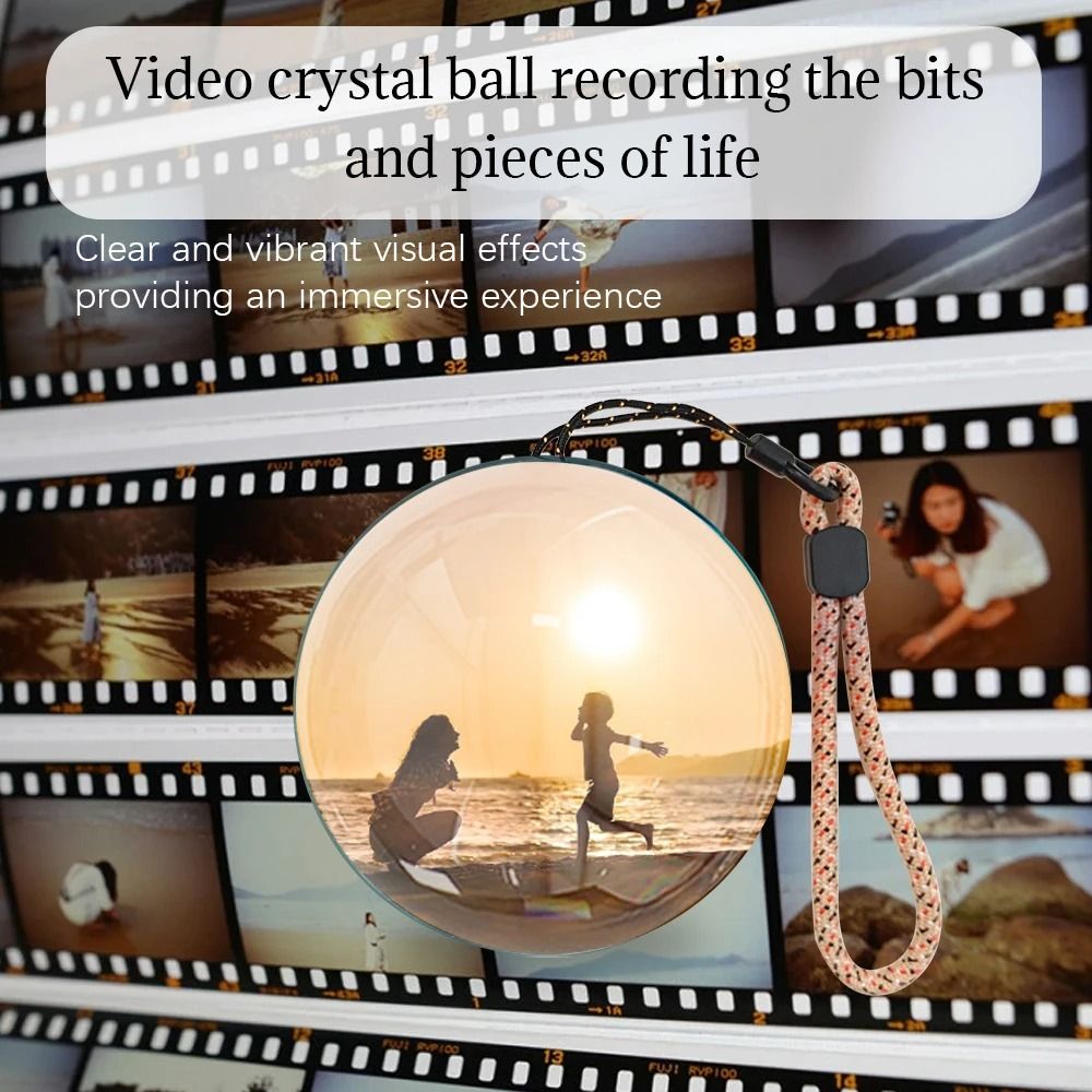 Customizable Video Glass Ball DIY Art Lamp with Detachable Spherical Pixel Display and Sound